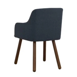 JOLLINArm Chair - Walnut & Blue(Jollin Arm Chair Walnut Blue) -Modern Furniture 241504 BV 1000