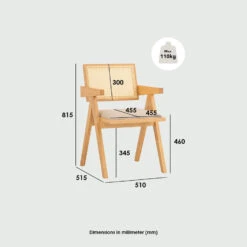 KAIRI Dining Chair - Natural & Rattan(Kairi Dining Chair Natural) 19 KAIRI Dining Chair - Natural & Rattan(Kairi Dining Chair Natural) -Modern Furniture 241593dms 940