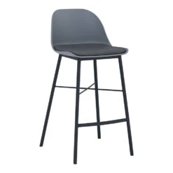 LAXMI Counter Stool - Grey & Black(Laxmi Counter Stool Grey Black)