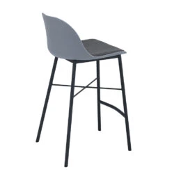 LAXMI Counter Stool - Grey & Black(Laxmi Counter Stool Grey Black) -Modern Furniture 248006 bv 1000