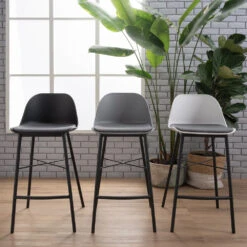 LAXMI Counter Stool - Black(Laxmi Counter Stool White Black) 14 LAXMI Counter Stool - Black(Laxmi Counter Stool White Black) -Modern Furniture 248007lifestyke 1000