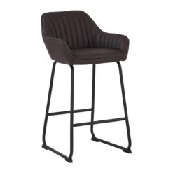 EKON Counter Stool - Brown & Black(Ekon Counter Stool Brunette Black) -Modern Furniture 248009800