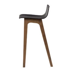 AVA Bar Stool - Black & Walnut(Ava Bar Stool In Black Ash) -Modern Furniture 249005 B 1000