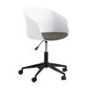 LIDAN Office Chair - White & Black(Moon Office Chair White Black) -Modern Furniture 25029 012m800