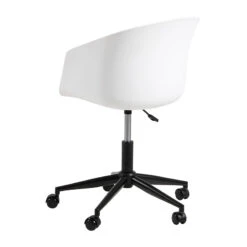 LIDAN Office Chair - White & Black(Moon Office Chair White Black) -Modern Furniture 25029 012n800