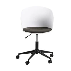 LIDAN Office Chair - White & Black(Moon Office Chair White Black) -Modern Furniture 25029 012o800