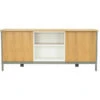 JARVY Sideboard Buffet 186cm - Natural & Grey(Jarvy Sideboard In Natural Finish) -Modern Furniture 2568
