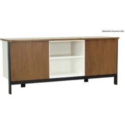 JARVY Sideboard Buffet 186cm - Natural & Grey(Jarvy Sideboard In Natural Finish) -Modern Furniture 2570