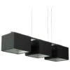 Godwin Black Square Trio Pendant Lights(Black Trio Pendant Lights) -Modern Furniture 2930