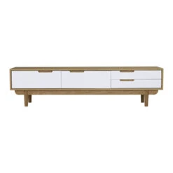 NAKULA Entertainment TV Unit 185.5cm - Natural & White(Nakula Entertainment Tv Unit 185 5cm Natural White) -Modern Furniture 336004 A800