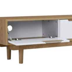 NAKULA Entertainment TV Unit 185.5cm - Natural & White(Nakula Entertainment Tv Unit 185 5cm Natural White) -Modern Furniture 336004 D1closeupA