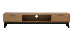 MALTON Entertainment TV Unit 180cm - Natural & Black(Malton Entertainment Tv Unit 180cm Natural Black) -Modern Furniture 336027 A 800