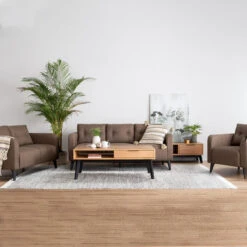 MALTON Entertainment TV Unit 180cm - Natural & Black(Malton Entertainment Tv Unit 180cm Natural Black) -Modern Furniture 336027 S1800