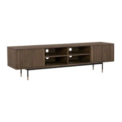 HAMILTON Entertainment TV Unit Solid Acacia Wood 200cm - Toffee Colour(Hamilton Entertainment Tv Unit Solid Acacia Wood 200cm Toffee Colour)