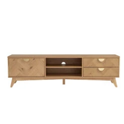 LOFTUS Entertainment TV Unit 180cm - Oak(Loftus Entertainment Tv Unit 180cm Oak) -Modern Furniture 336068 A 1000