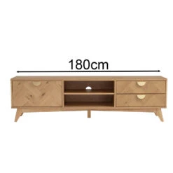 LOFTUS Entertainment TV Unit 180cm - Oak(Loftus Entertainment Tv Unit 180cm Oak) -Modern Furniture 336068 A 1000 1dedf04c 35dd 42a1 9995 4b8e3c16d65d
