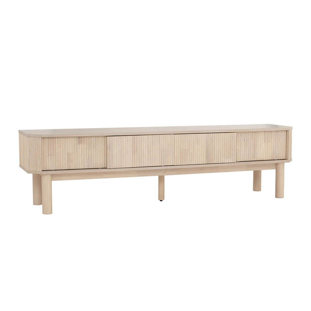 LUDLOW Entertainment TV Unit 200cm - White Wash Oak(Ludlow Tv Cabinet 2m White Wash Oak Veneer) 5 LUDLOW Entertainment TV Unit 200cm - White Wash Oak(Ludlow Tv Cabinet 2m White Wash Oak Veneer) - Image 3