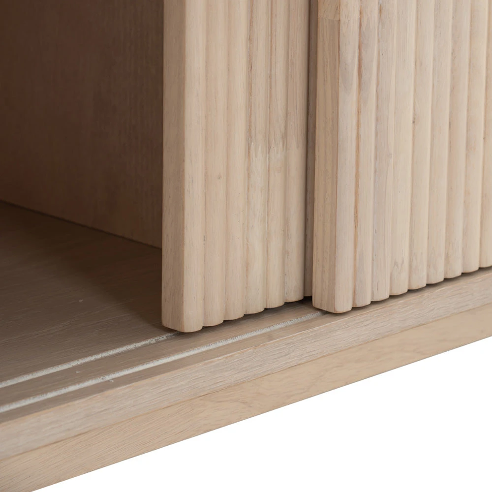 LUDLOW Entertainment TV Unit 200cm - White Wash Oak(Ludlow Tv Cabinet 2m White Wash Oak Veneer) 8 LUDLOW Entertainment TV Unit 200cm - White Wash Oak(Ludlow Tv Cabinet 2m White Wash Oak Veneer) - Image 6