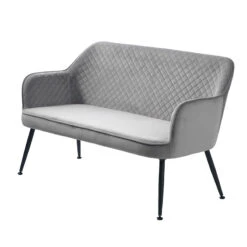 BERRIE 2 Seater Sofa - Grey(Berrie 2 Seater Sofa Grey) -Modern Furniture 34020002BERRIELOUNGESOFAGREYVELVET 1 800