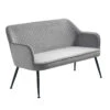 BERRIE 2 Seater Sofa - Grey(Berrie 2 Seater Sofa Grey) -Modern Furniture 34020002BERRIELOUNGESOFAGREYVELVET 1 800flipped
