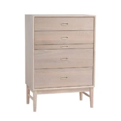 HAYTON Tall Sideboard 70cm - White Oak(Hayton Tall Ideboard 70cm White Oak)