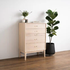 HAYTON Tall Sideboard 70cm - White Oak(Hayton Tall Ideboard 70cm White Oak) 26 HAYTON Tall Sideboard 70cm - White Oak(Hayton Tall Ideboard 70cm White Oak) -Modern Furniture 342007HaytontallsideboardLifestyle1 1000