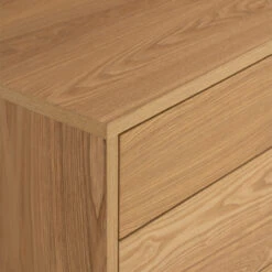 CASTOR Sideboard Buffet 125cm - Natural, Navy Blue & Black(Castor Sideboard 125cm Natural Blue Black) -Modern Furniture 344024 D2800