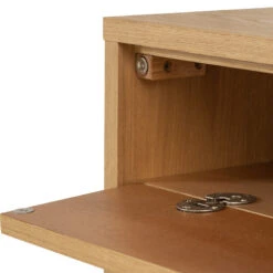 CASTOR Sideboard Buffet 125cm - Natural, Navy Blue & Black(Castor Sideboard 125cm Natural Blue Black) -Modern Furniture 344024 D7800