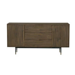 HAMILTON Sideboard Buffet Solid Acacia Wood 160cm - Toffee Colour(Hamilton Sideboard 160cm Walnut) -Modern Furniture 345028 A 800