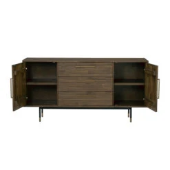 HAMILTON Sideboard Buffet Solid Acacia Wood 160cm - Toffee Colour(Hamilton Sideboard 160cm Walnut) -Modern Furniture 345028 A2 800