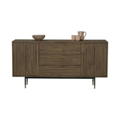 HAMILTON Sideboard Buffet Solid Acacia Wood 160cm - Toffee Colour(Hamilton Sideboard 160cm Walnut) -Modern Furniture 345028 A3 800