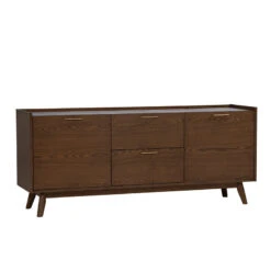 BREDA Sideboard Buffet 160cm - Walnut(Breda Sideboard 160cm Walnut)