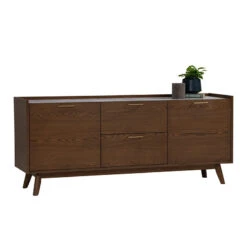 BREDA Sideboard Buffet 160cm - Walnut(Breda Sideboard 160cm Walnut) -Modern Furniture 345049 3 800
