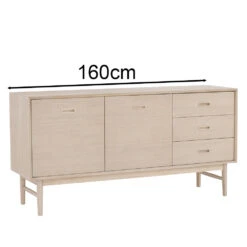 HAYTON Sideboard 160cm - White Oak(Hayton Sideboard 160cm White Oak) -Modern Furniture 345052 1000 bdbcb329 a708 4ebf 8b81 1802c5ba5f22