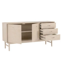 HAYTON Sideboard 160cm - White Oak(Hayton Sideboard 160cm White Oak) -Modern Furniture 345052 1 1000