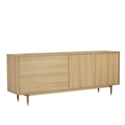 HOUSTON 200cm Sideboard Buffet - Oak & Grey(Houston 200cm Sideboard Natural Grey) -Modern Furniture 346018 BV 800