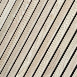 WOODFLEX Flexible Acoustic Wood Slat Panel - 3 Sided Full Wrap Oak Veneer On Black - 2700mm X 600mm(Copy Of Woodflex Flexible Acoustic Wood Slat Wall Panel Oak Veneer 2700mm X 600mm) -Modern Furniture 3sidedOakcloseup 800