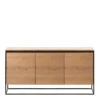 RIVOLI Sideboard 155cm -Natural Oak / Black(Rivoli Sideboard 1 55m Natural Oak) -Modern Furniture 40811020RIVOLISIDEBOARD3SECTION 1 800
