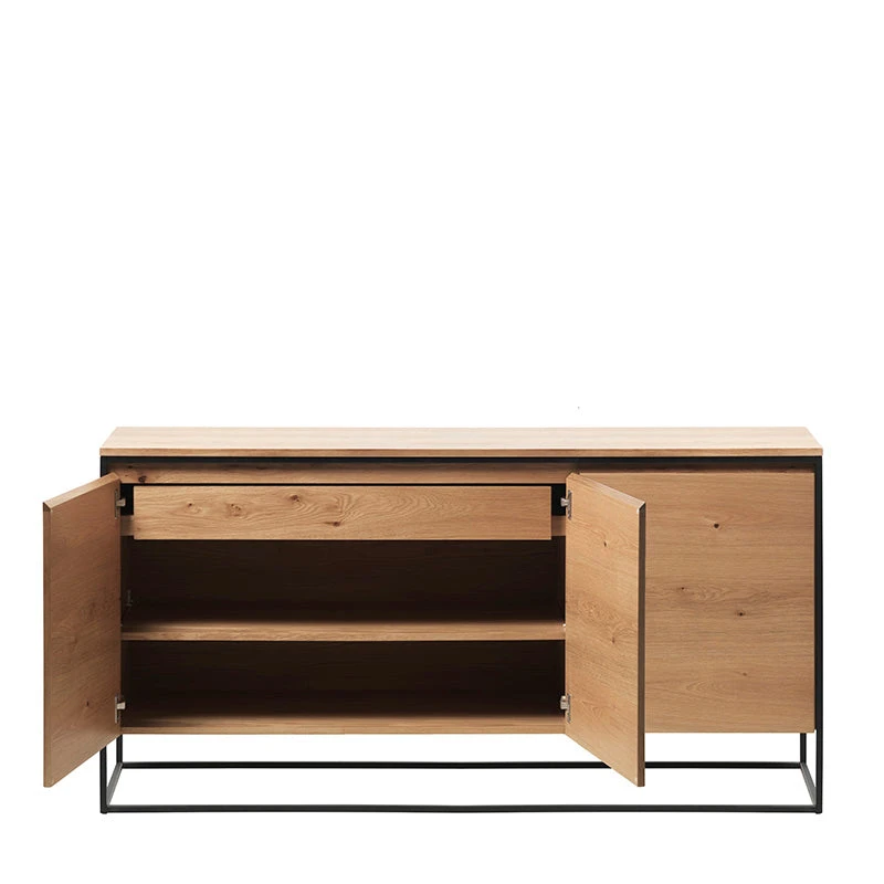 RIVOLI Sideboard 155cm -Natural Oak / Black(Rivoli Sideboard 1 55m Natural Oak) 4 RIVOLI Sideboard 155cm -Natural Oak / Black(Rivoli Sideboard 1 55m Natural Oak) - Image 2