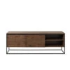 RIVOLI TV Entertainment Unit 1.55M -Smoked Oak / Black(Rivoli Tv Entertainment Unit 1 55m Brushed Smoked Oak) 2 RIVOLI TV Entertainment Unit 1.55M -Smoked Oak / Black(Rivoli Tv Entertainment Unit 1 55m Brushed Smoked Oak) -Modern Furniture 40823020RIVOLITVLOWBOARD 1 800
