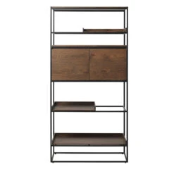 RIVOLI Display Unit 1.8M - Smoked Oak & Black(Rivoli Display Unit 1 8m Smoke Oak)