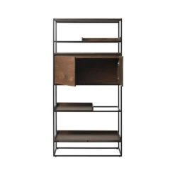 RIVOLI Display Unit 1.8M - Smoked Oak & Black(Rivoli Display Unit 1 8m Smoke Oak) 14 RIVOLI Display Unit 1.8M - Smoked Oak & Black(Rivoli Display Unit 1 8m Smoke Oak) -Modern Furniture 40833020RIVOLIBOOKCASETALL 2 800