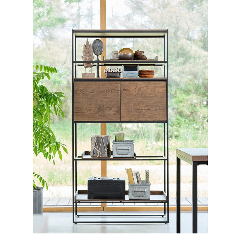 RIVOLI Display Unit 1.8M - Smoked Oak & Black(Rivoli Display Unit 1 8m Smoke Oak) 4 RIVOLI Display Unit 1.8M - Smoked Oak & Black(Rivoli Display Unit 1 8m Smoke Oak) - Image 2