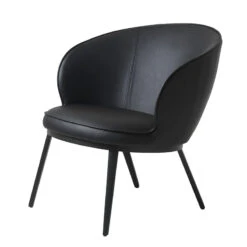 GAIN Lounge Chair - Black(Gain Lounge Chair Black) -Modern Furniture 41180000GAINLOUNGEBLACKFAUXLEATHER 1 800
