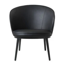 GAIN Lounge Chair - Black(Gain Lounge Chair Black) -Modern Furniture 41180000GAINLOUNGEBLACKFAUXLEATHER 3 800