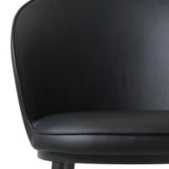 GAIN Lounge Chair - Black(Gain Lounge Chair Black) -Modern Furniture 41180000GAINLOUNGEBLACKFAUXLEATHER 3closeup1 800