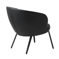 GAIN Lounge Chair - Black(Gain Lounge Chair Black) -Modern Furniture 41180000GAINLOUNGEBLACKFAUXLEATHER 4 800