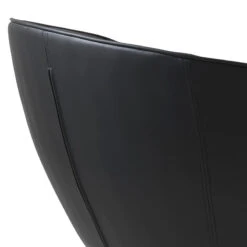 GAIN Lounge Chair - Black(Gain Lounge Chair Black) -Modern Furniture 41180000GAINLOUNGEBLACKFAUXLEATHER 4closeup3 800