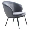 GAIN Lounge Chair - Steel Grey(Gain Lounge Chair Steel Grey) 1 GAIN Lounge Chair - Steel Grey(Gain Lounge Chair Steel Grey) -Modern Furniture 41180012GAINLOUNGESTEELGREYVELVET 1 800flipped