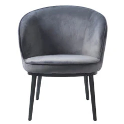 GAIN Lounge Chair - Steel Grey(Gain Lounge Chair Steel Grey) -Modern Furniture 41180012GAINLOUNGESTEELGREYVELVET 2 800